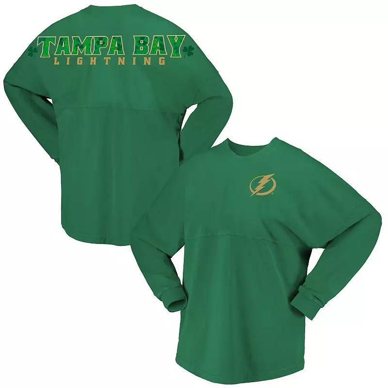 Women's Fanatics Branded Kelly Green Tampa Bay Lightning St. Patrick's Day Spirit Jersey T-Shirt, Size: Medium, Lgh Green Product Image