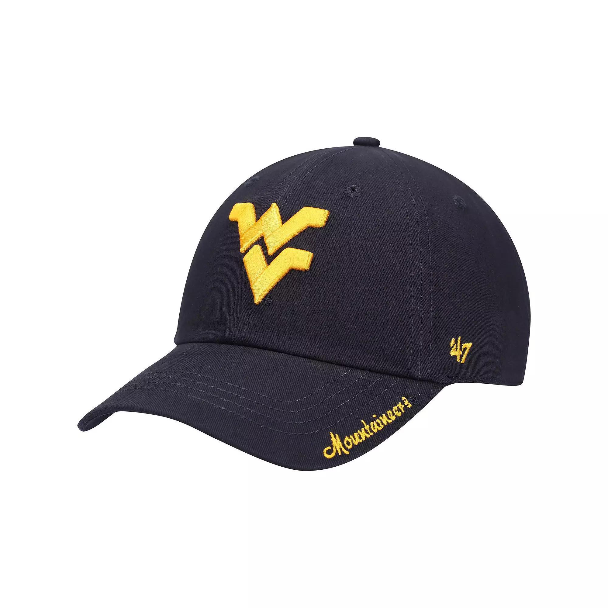 Womens 47 West Virginia Mountaineers Miata Clean Up Logo Adjustable Hat, Blue Product Image