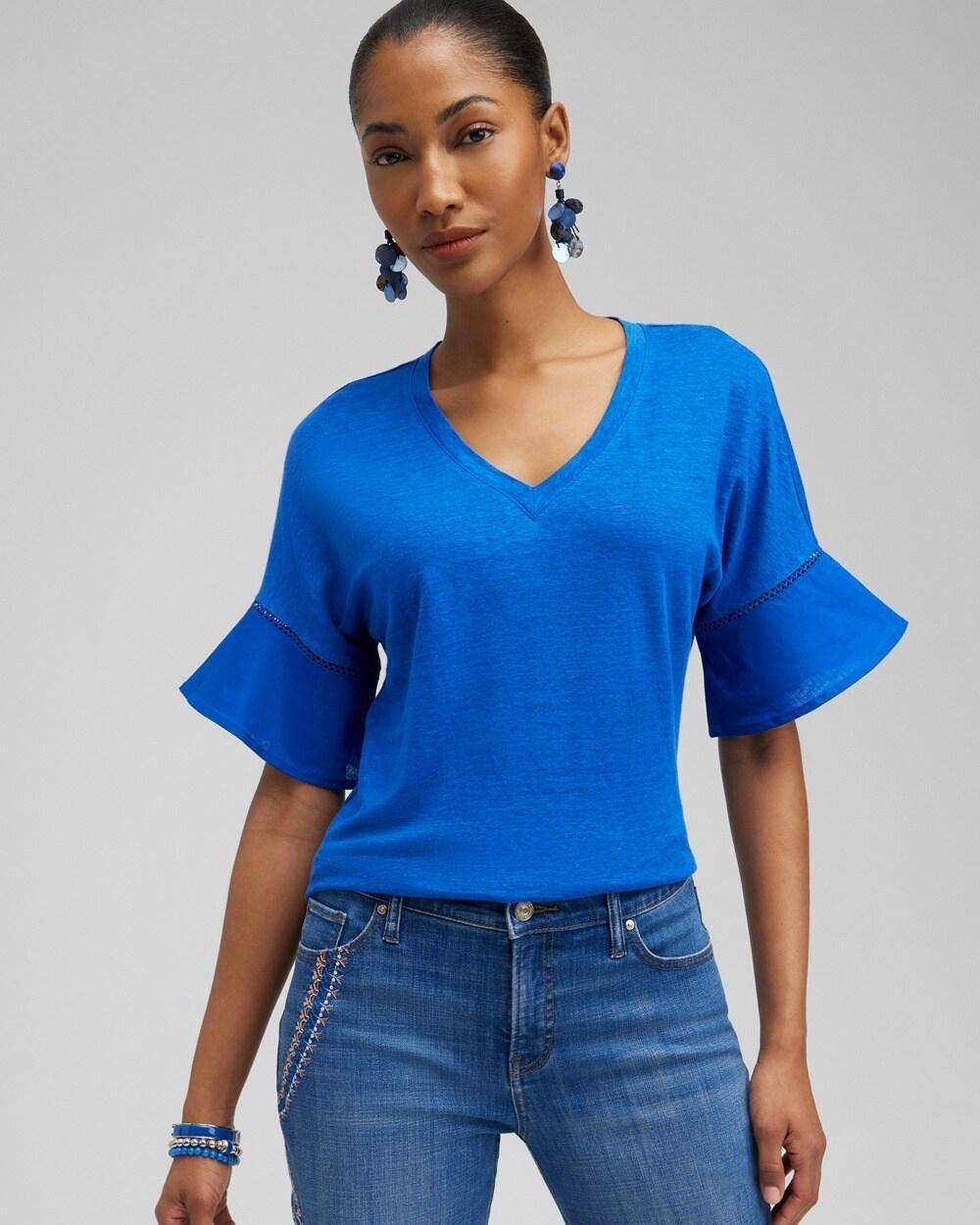 Zenergy® Ruffle Neck Tank Product Image