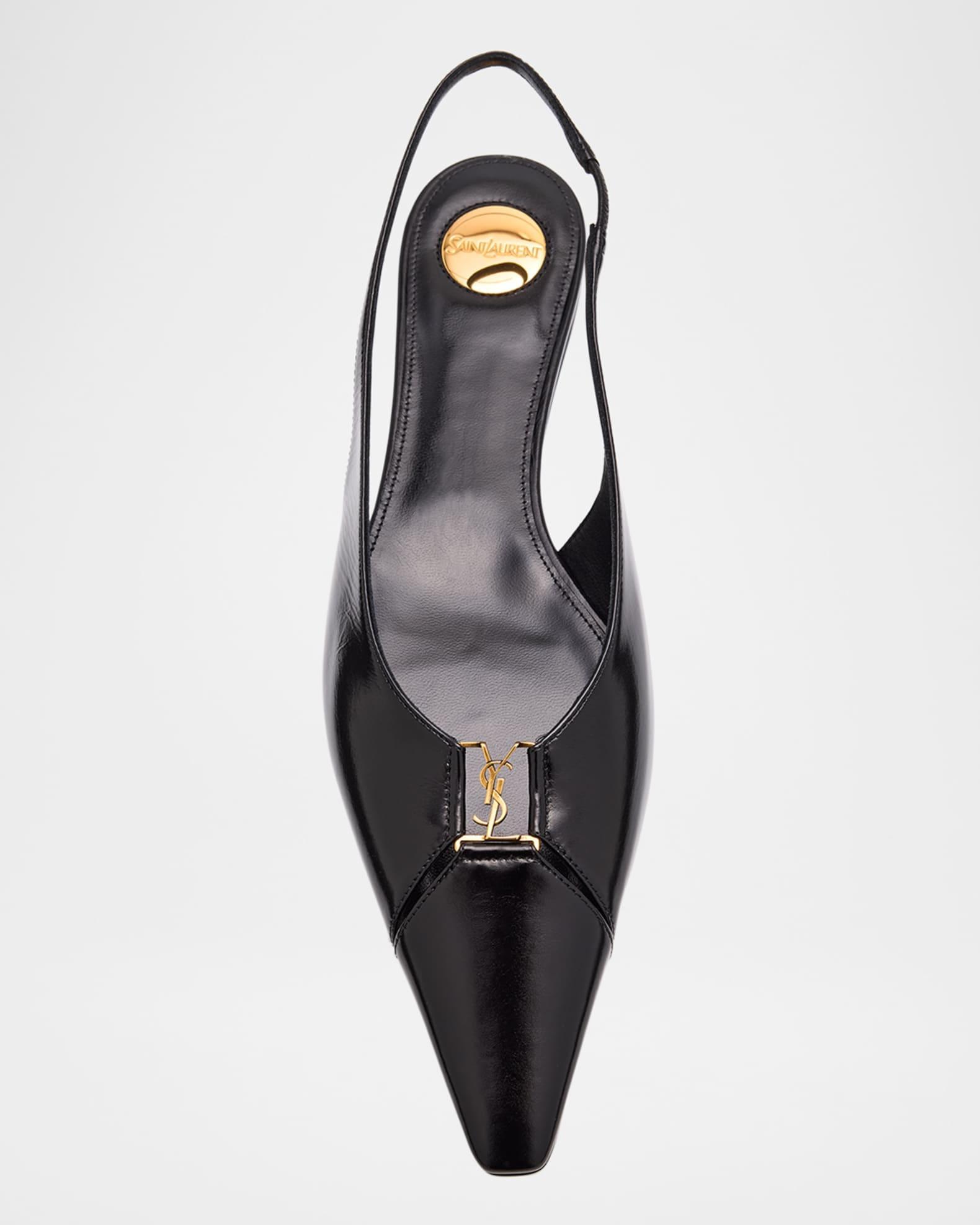 Babylone Leather YSL Slingback Ballerina Flats Product Image