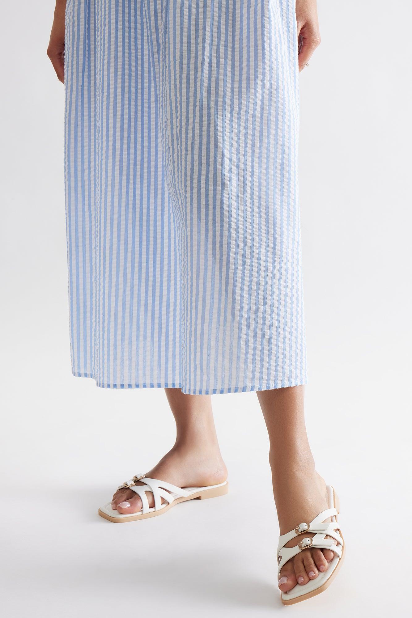 Tammy Faux Leather Slip On Sandals - White Product Image