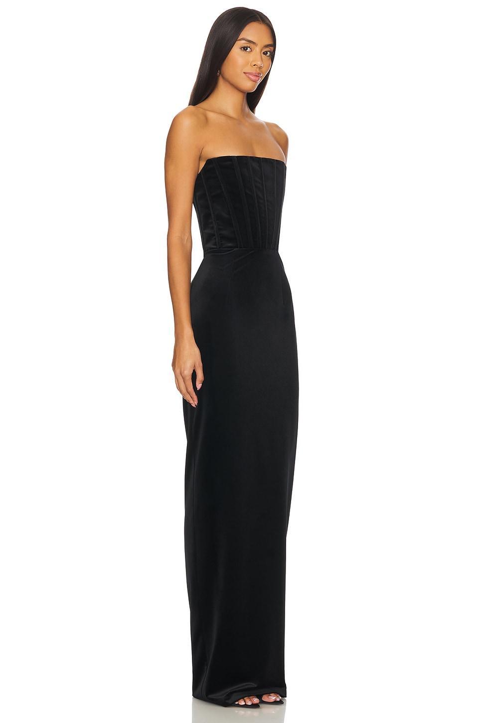 Florentina Strapless Velvet Gown Bronx and Banco Product Image