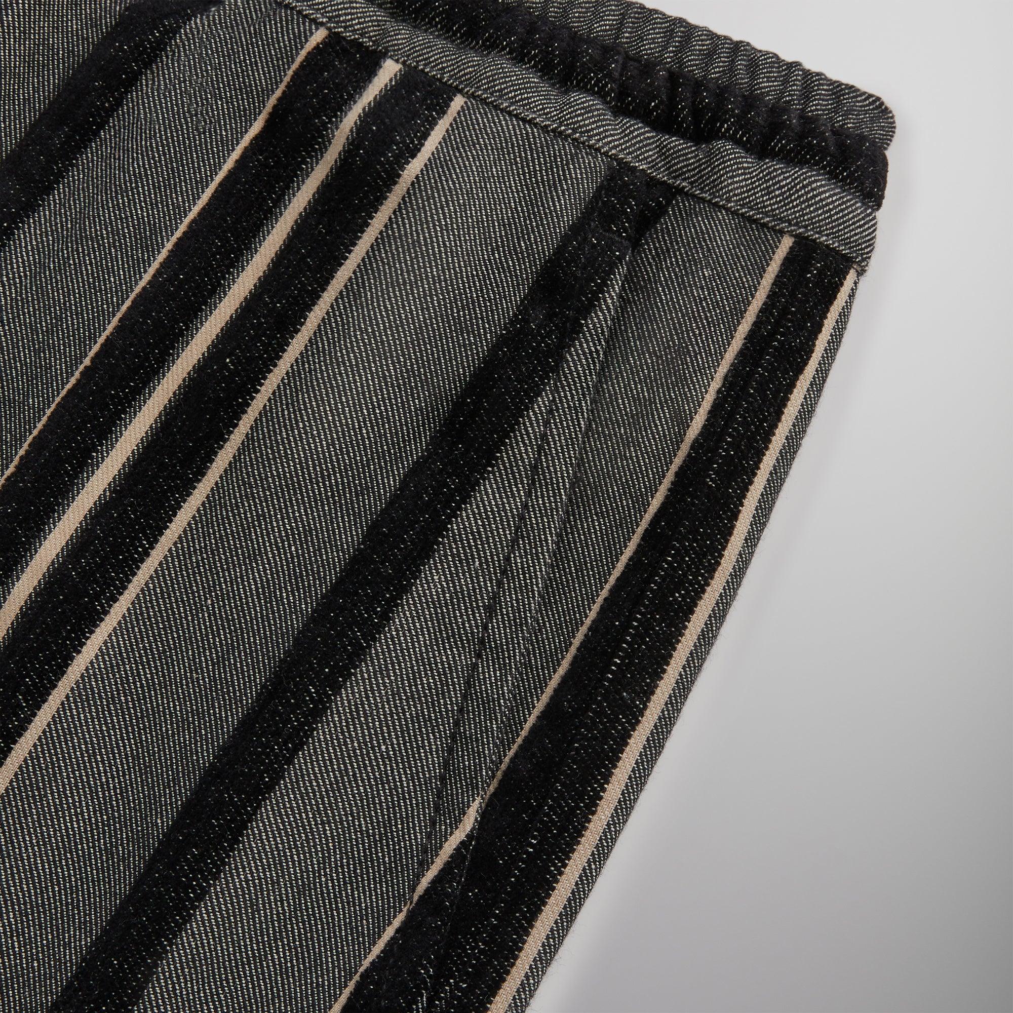 Kith Striped Flannel Barrow Pant - Black Male Product Image