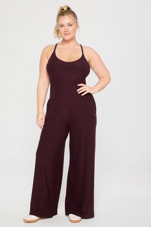 Cloud Jersey Wide Leg Onesie Product Image