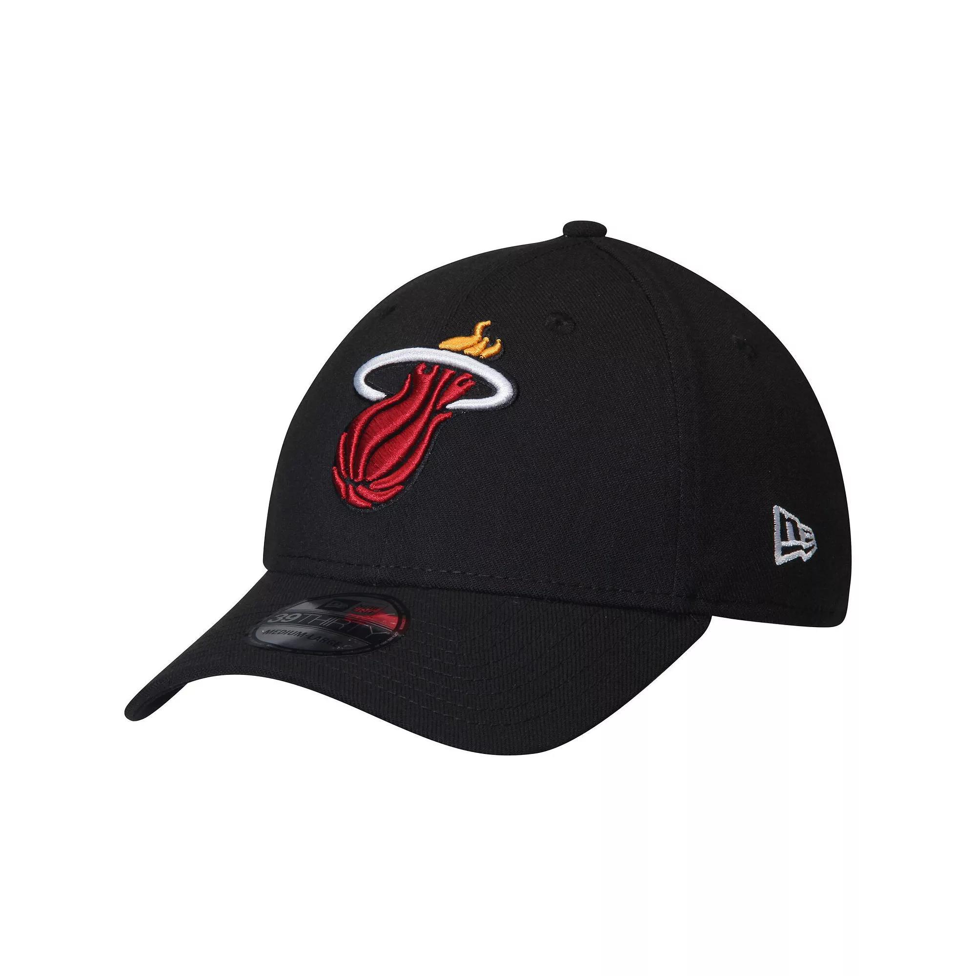 Mens New Era Miami Heat Team Classic 39THIRTY Flex Hat Product Image