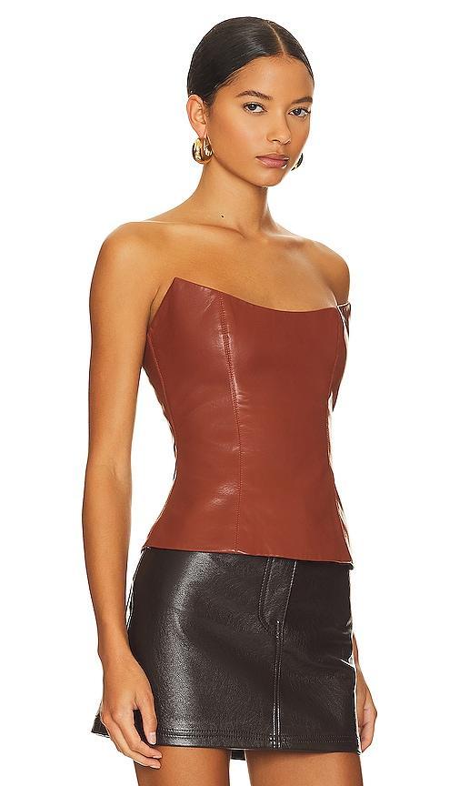 Leather Corset Top Rozie Corsets Product Image