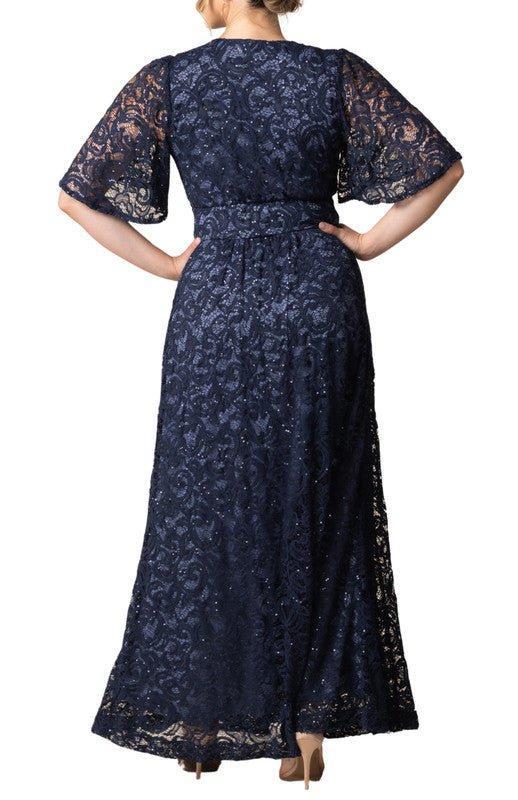 Luminous Sequin Lace Long Gown - Plus Product Image