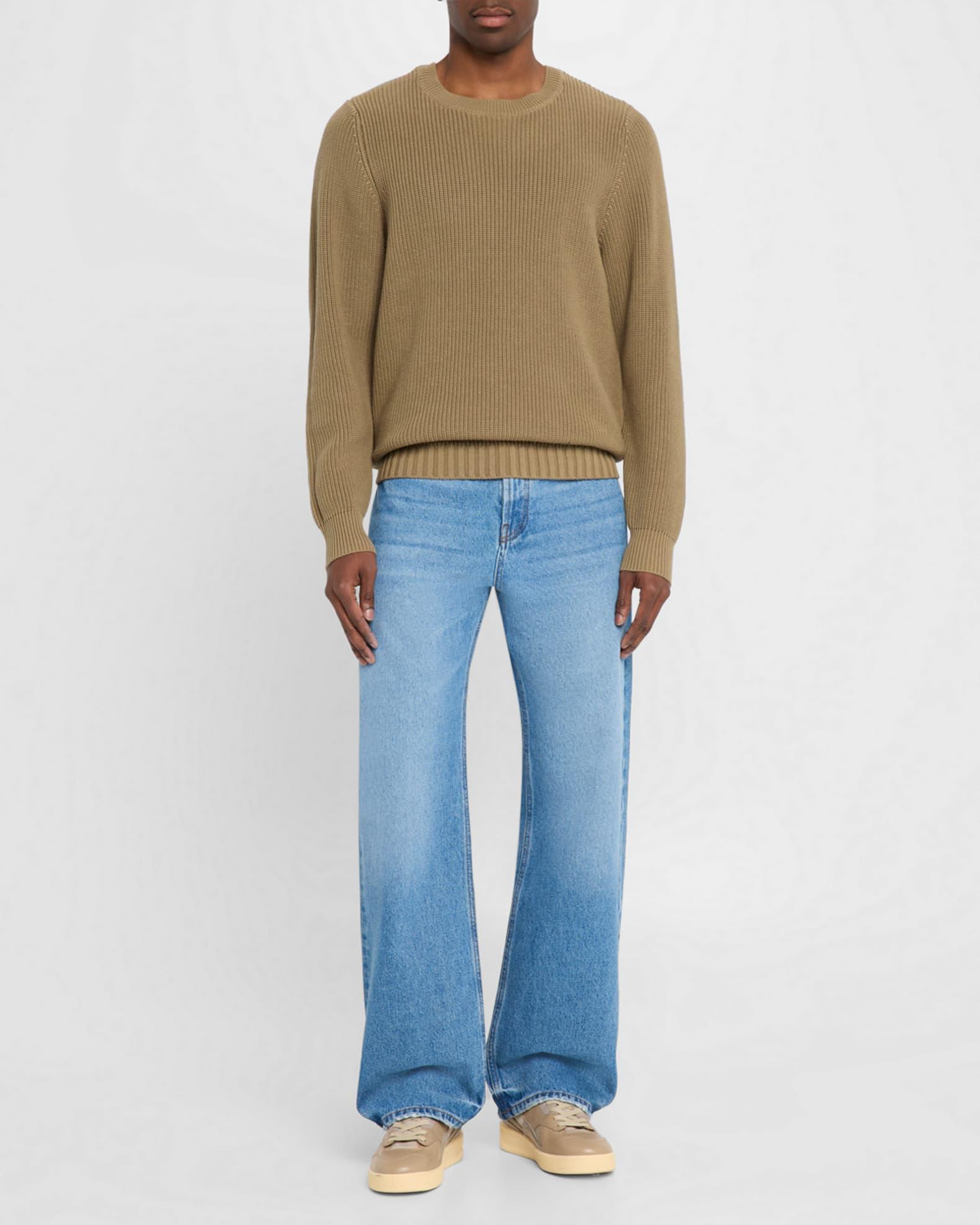 Men's Vernon Ribbed Cotton Crewneck Sweater Product Image