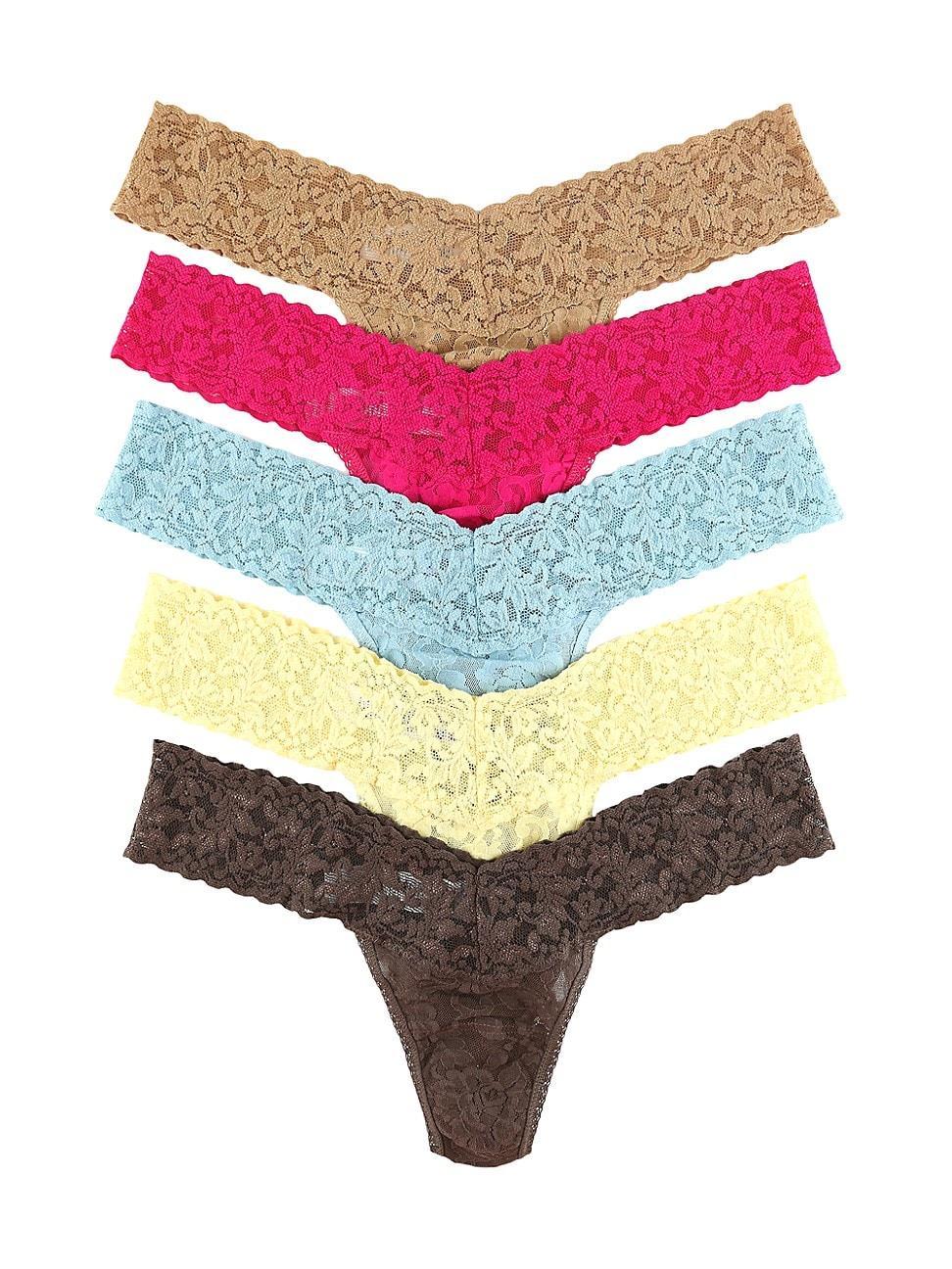 Hanky Panky 5 Low Rise Thongs Multi One Size Product Image