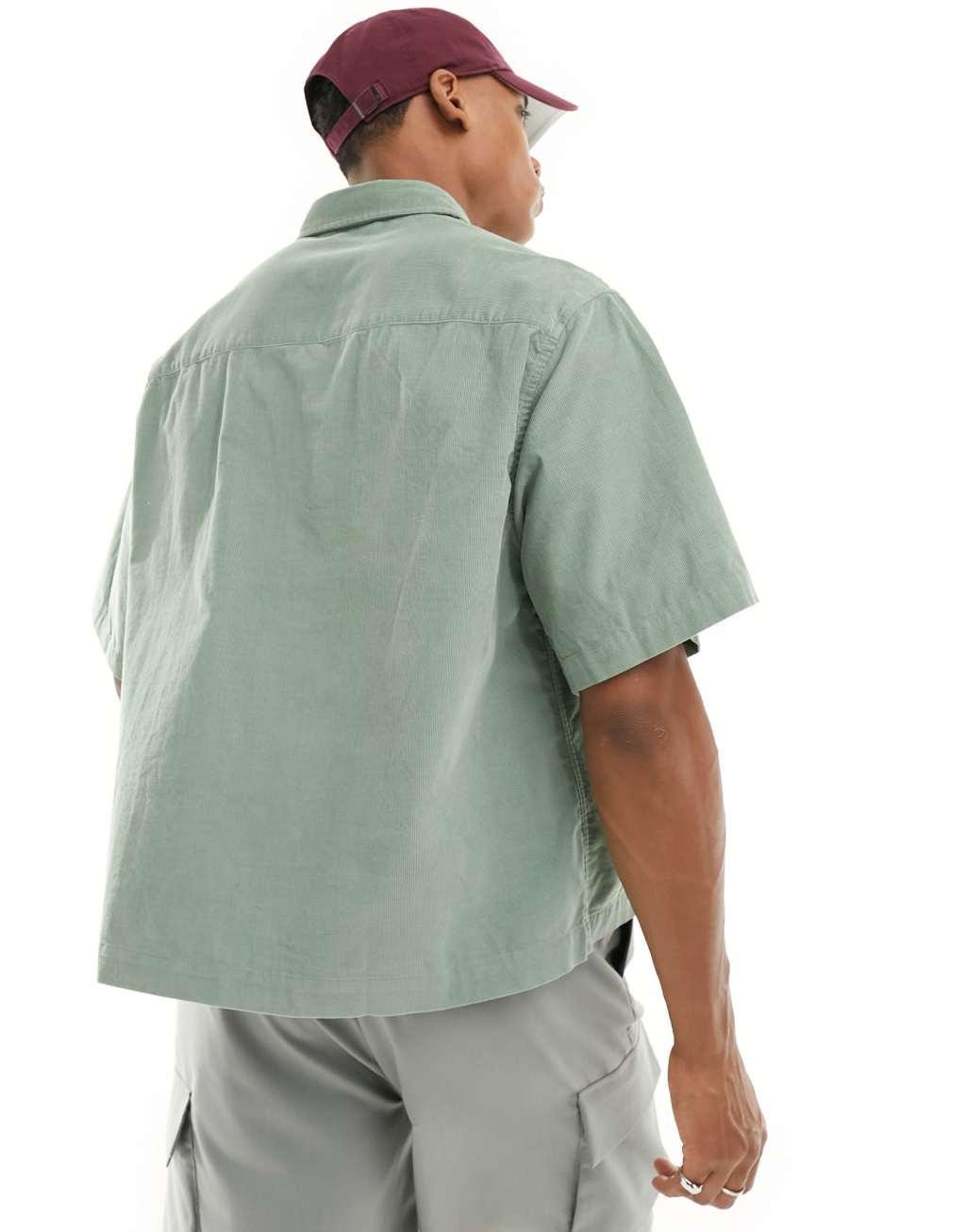 ASOS DESIGN boxy oversized cropped shirt Product Image
