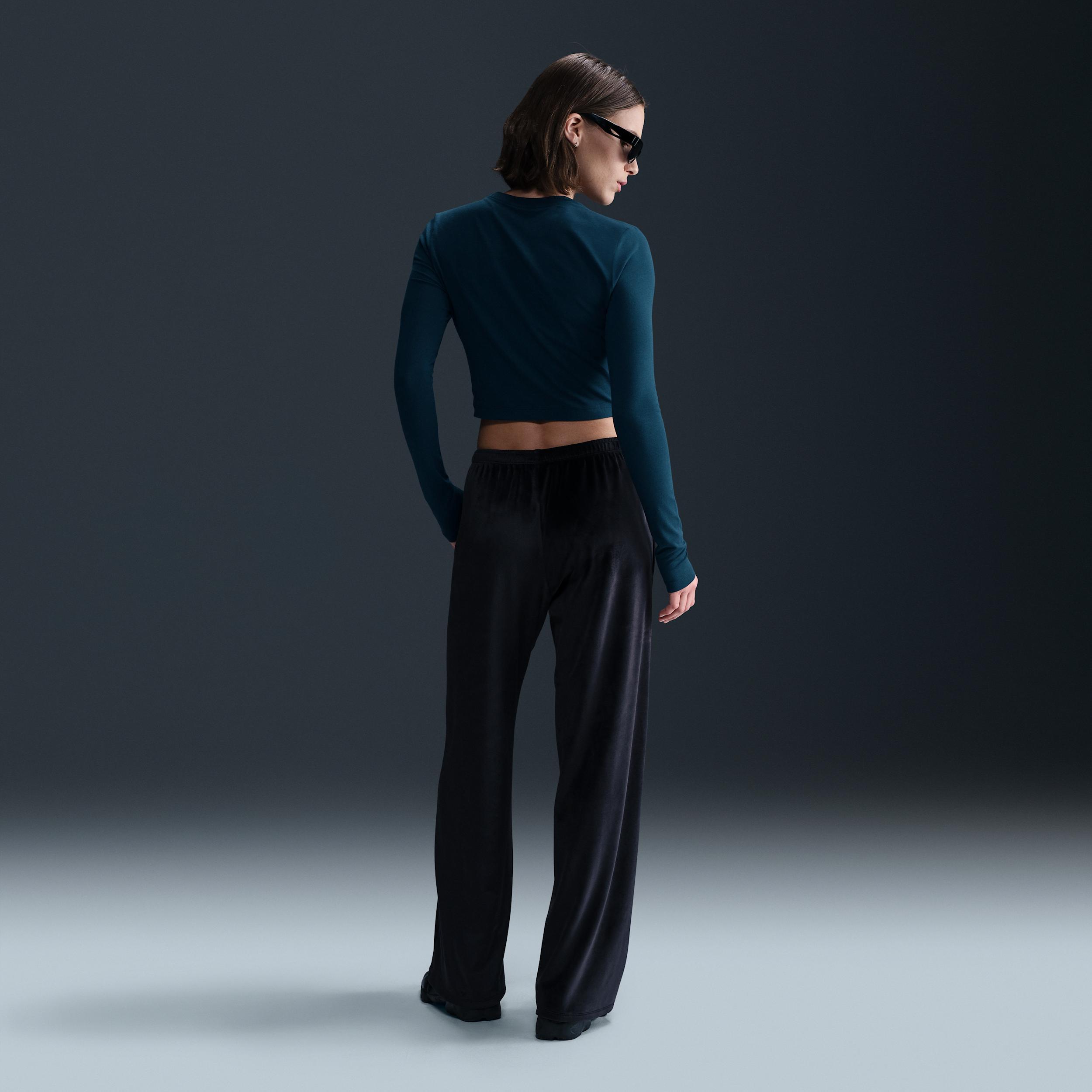 Women's Nike Sportswear Chill Knit Slim Long-Sleeve Cropped Top Product Image