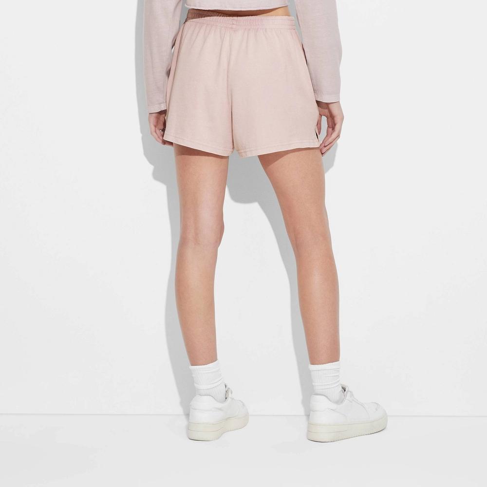 Women's Mid-Rise Dorm Shorts - Wild Fable™ S: Cotton Jersey, Elastic Waist, 3.5" Inseam Product Image