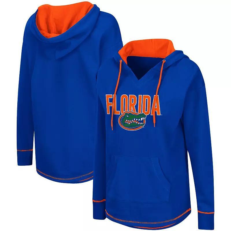 Women's Colosseum Navy Auburn Tigers Tunic Pullover Hoodie, Size: Medium, Blue Product Image