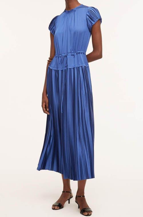 REBECCA TAYLOR Pleated Sleeve Dress In Blue Product Image