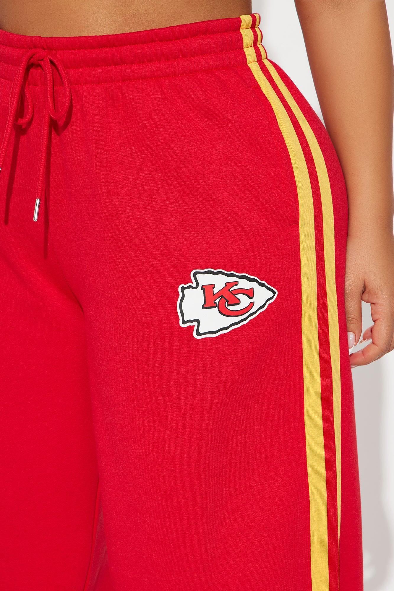 Chiefs Second Half Come-Back Wide Leg Pant - Red Product Image