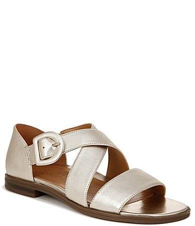 VIONIC Pacifica Ankle Straps Metallic Leather) Women's Sandals Product Image