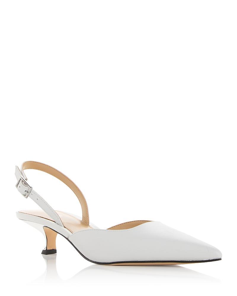 Michael Kors Womens Luna Slingback Kitten Heel Pumps Product Image