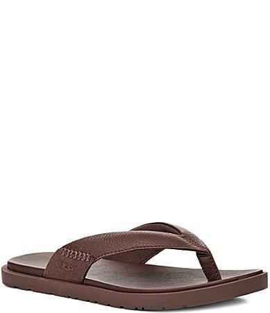 UGG Mens Seaside II Leather Suede Flip Product Image