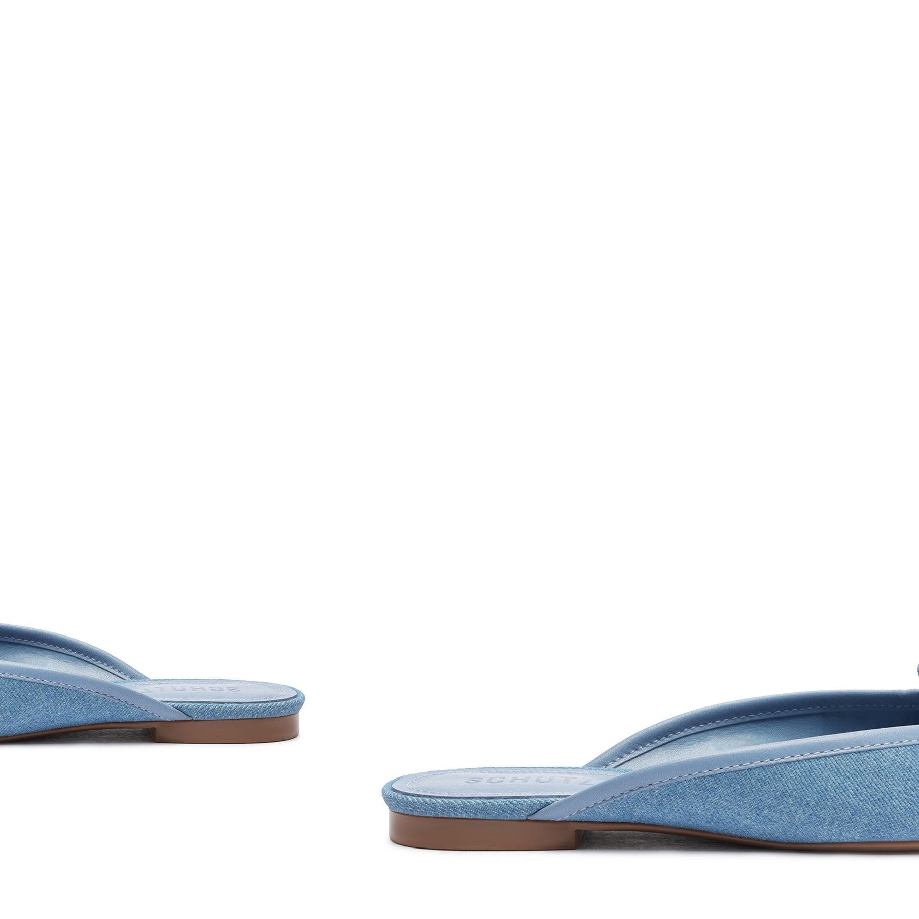 Arissa Denim Mule Flat Product Image
