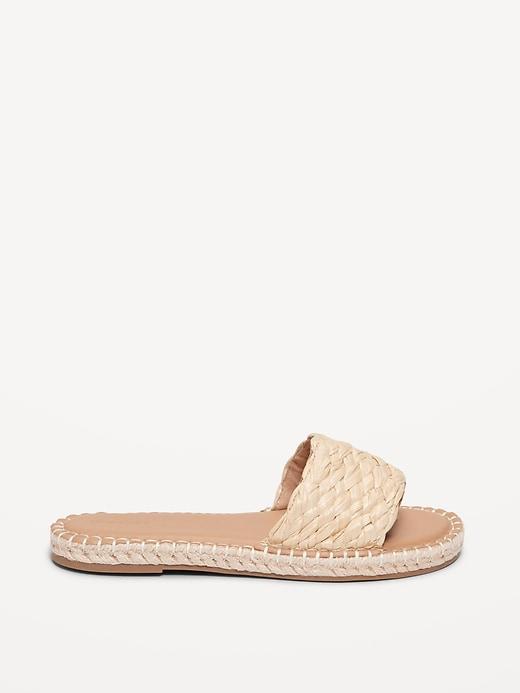 Raffia Espadrille Slide Sandal Product Image