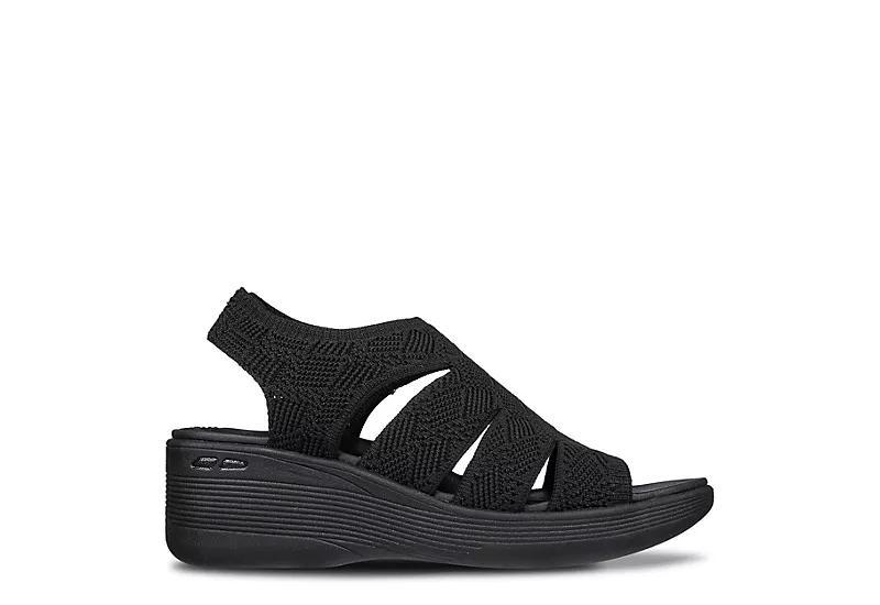 Skechers® Pier-Lite All You Women's Wedge Sandals, Size: 10, Black Product Image