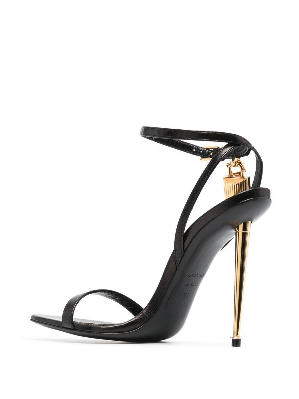 Padlock 105mm leather sandals Product Image