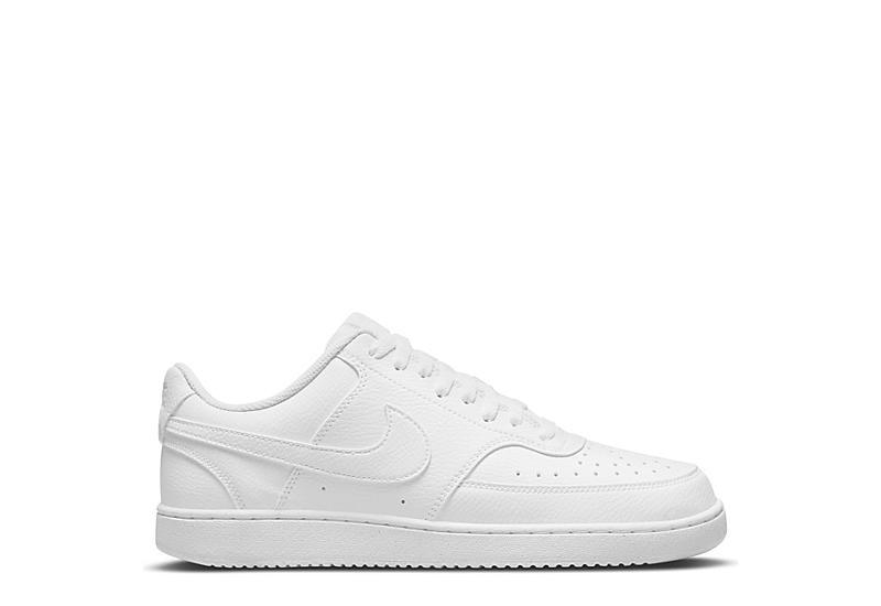 Nike Men's Court Vision Low Next Nature Casual Shoes in Black/Black Size 11.5 Leather Product Image