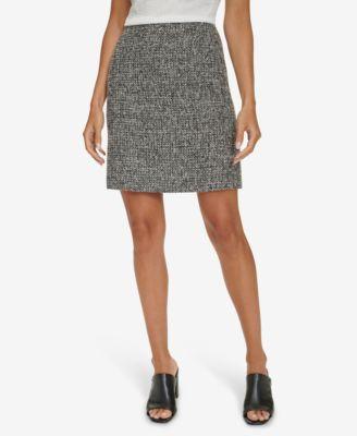 Calvin Klein Womens Tweed Pencil Skirt Product Image