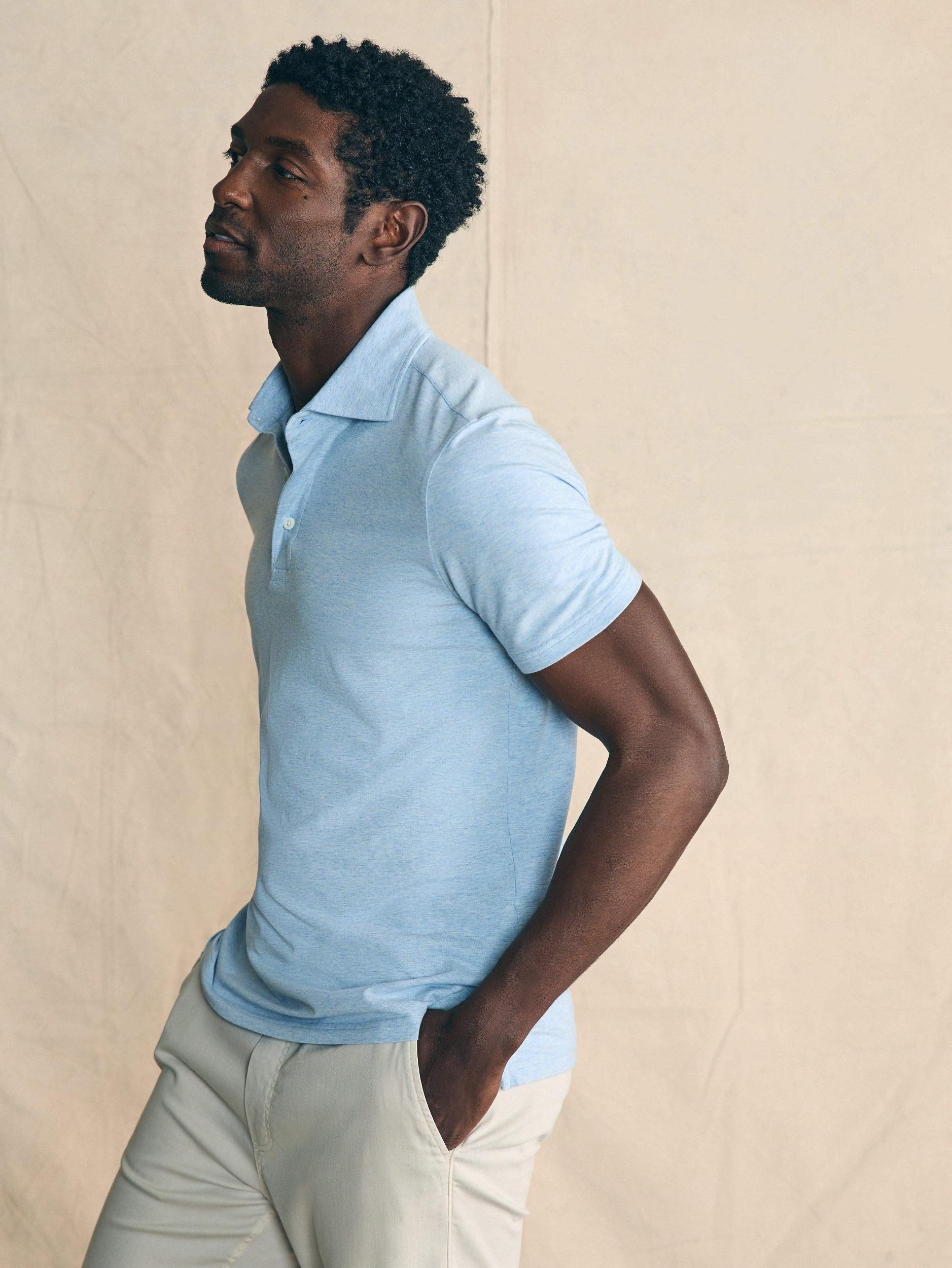 Short-Sleeve Movement™ Polo Shirt - Cardiff Blue Heather Product Image
