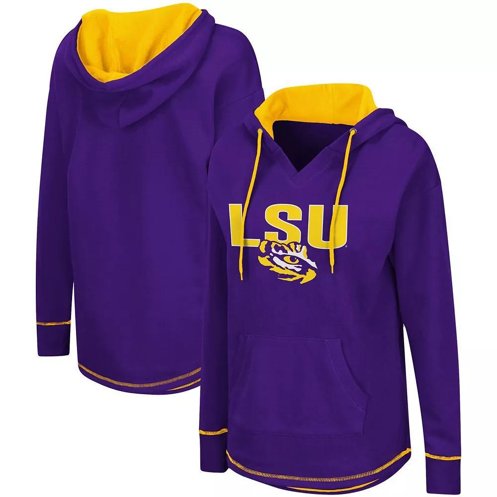 Women's Colosseum Red Wisconsin Badgers Tunic Pullover Hoodie, Size: Small Product Image