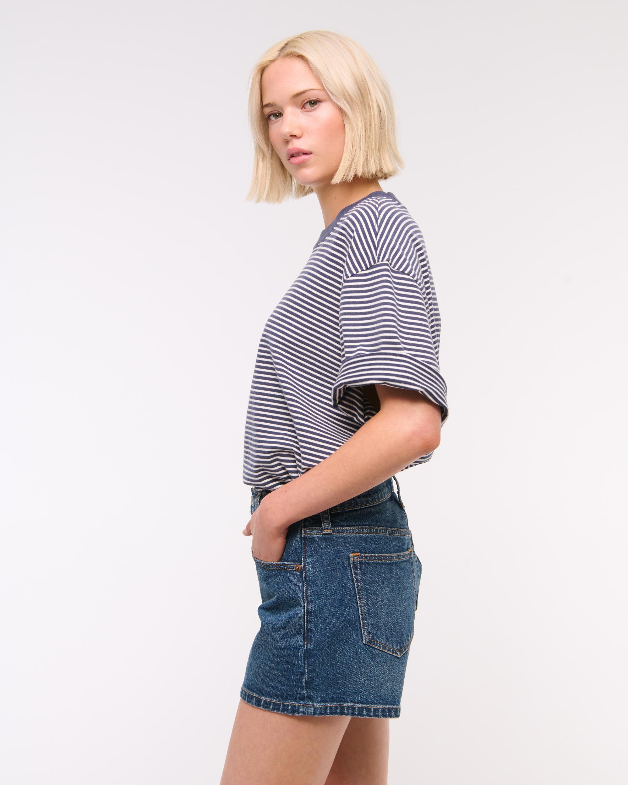 Mid Rise A-Line Short Product Image