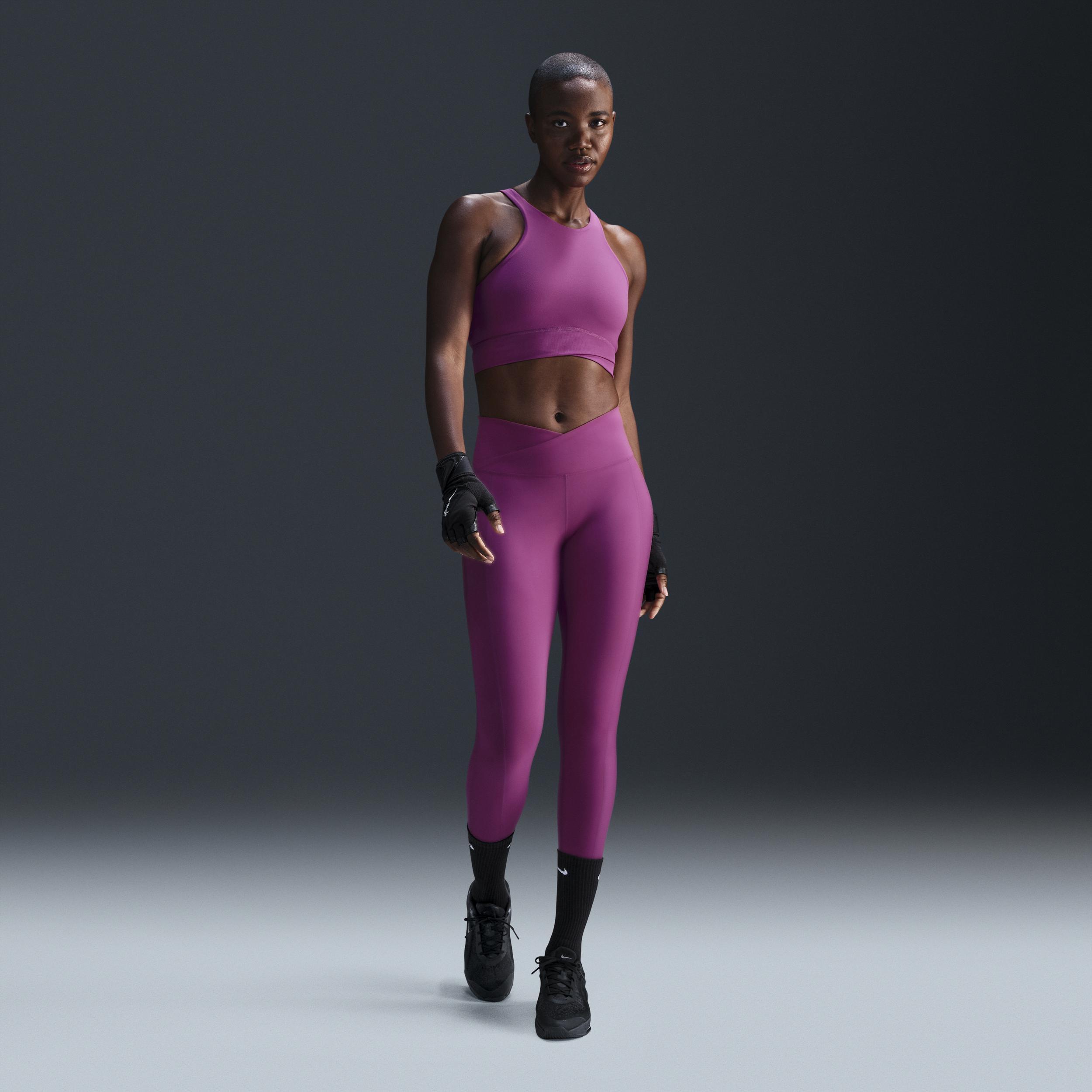 Nike Womens One Twist Light-Support Lightly Lined High-Neck Sports Bra Product Image