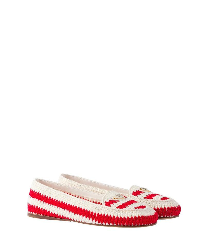 Prada Womens Crochet Loafers Product Image