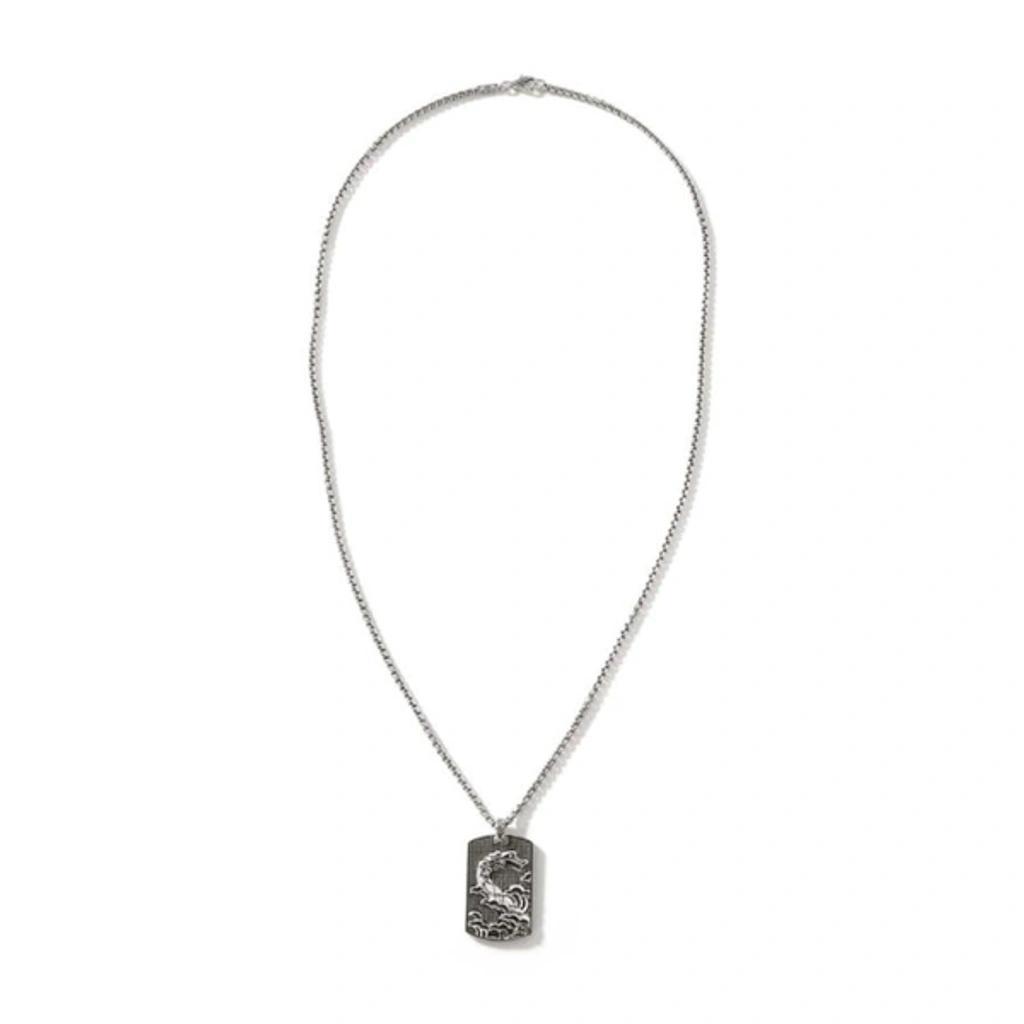 JOHN HARDY Legends Naga Dog Tag Necklace In Silver Product Image