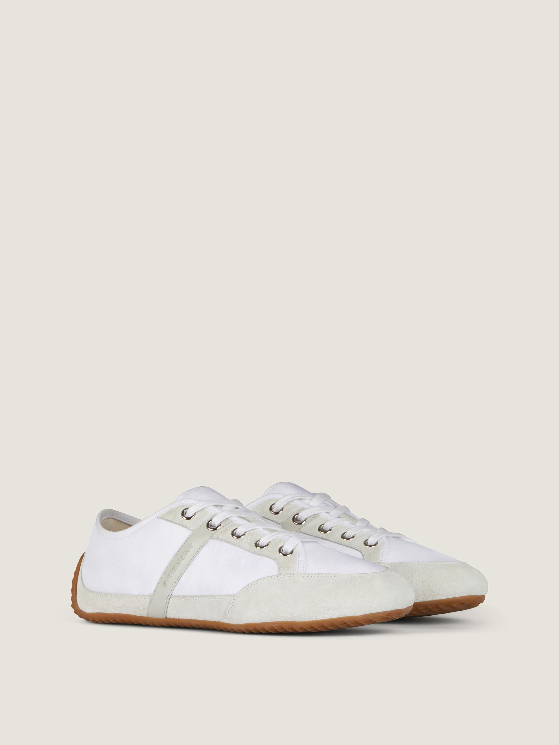 Slim sneakers in nylon and suede Product Image