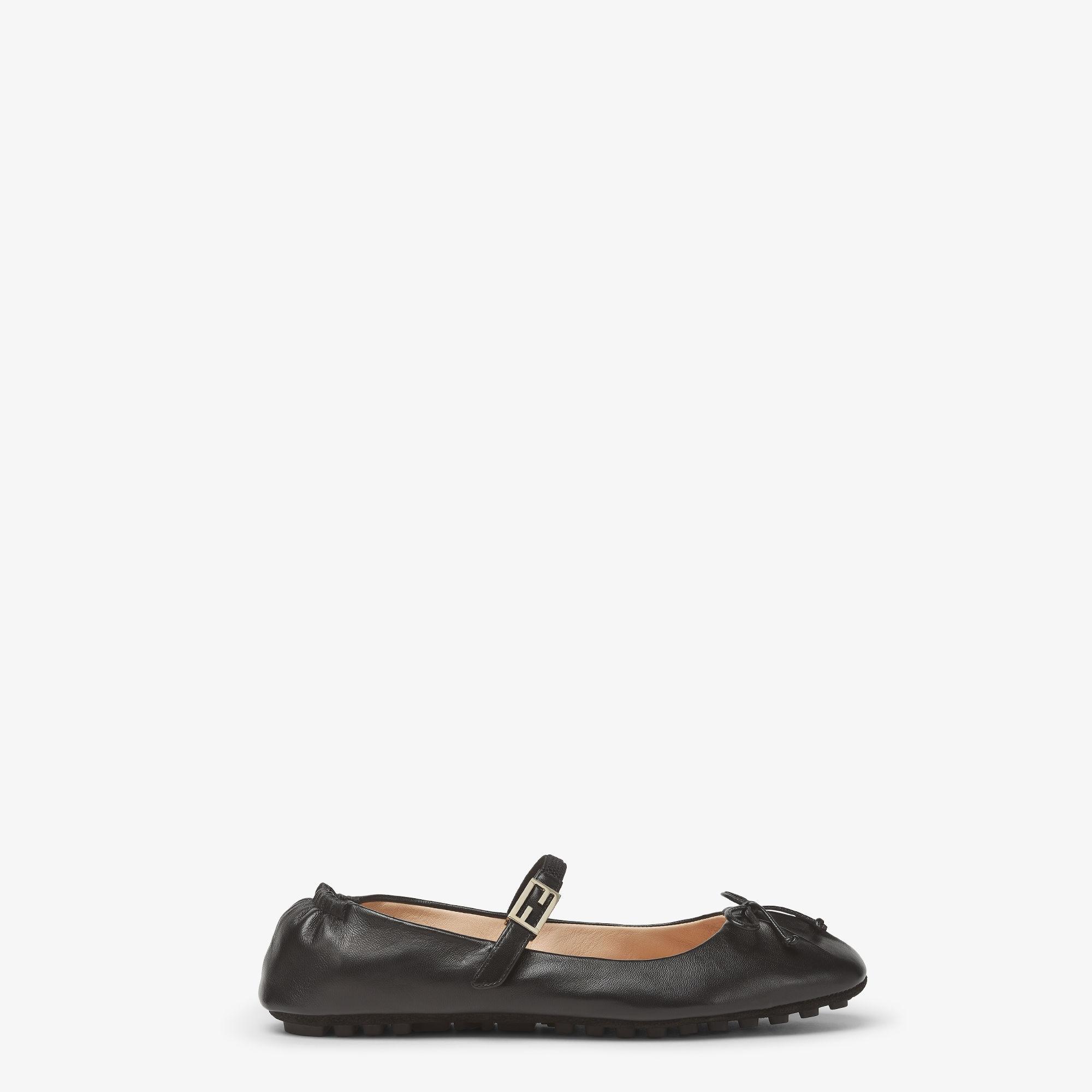 BaguettePink suede and mesh ballet flats Product Image