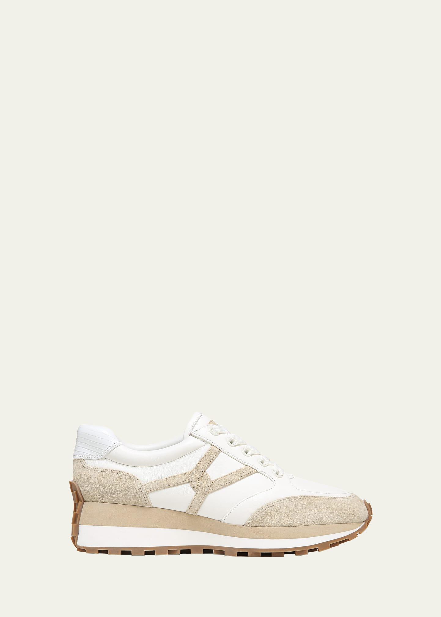 Womens Valentina Oxford-Inspired Suede-Canvas Low-Top Sneakers Product Image