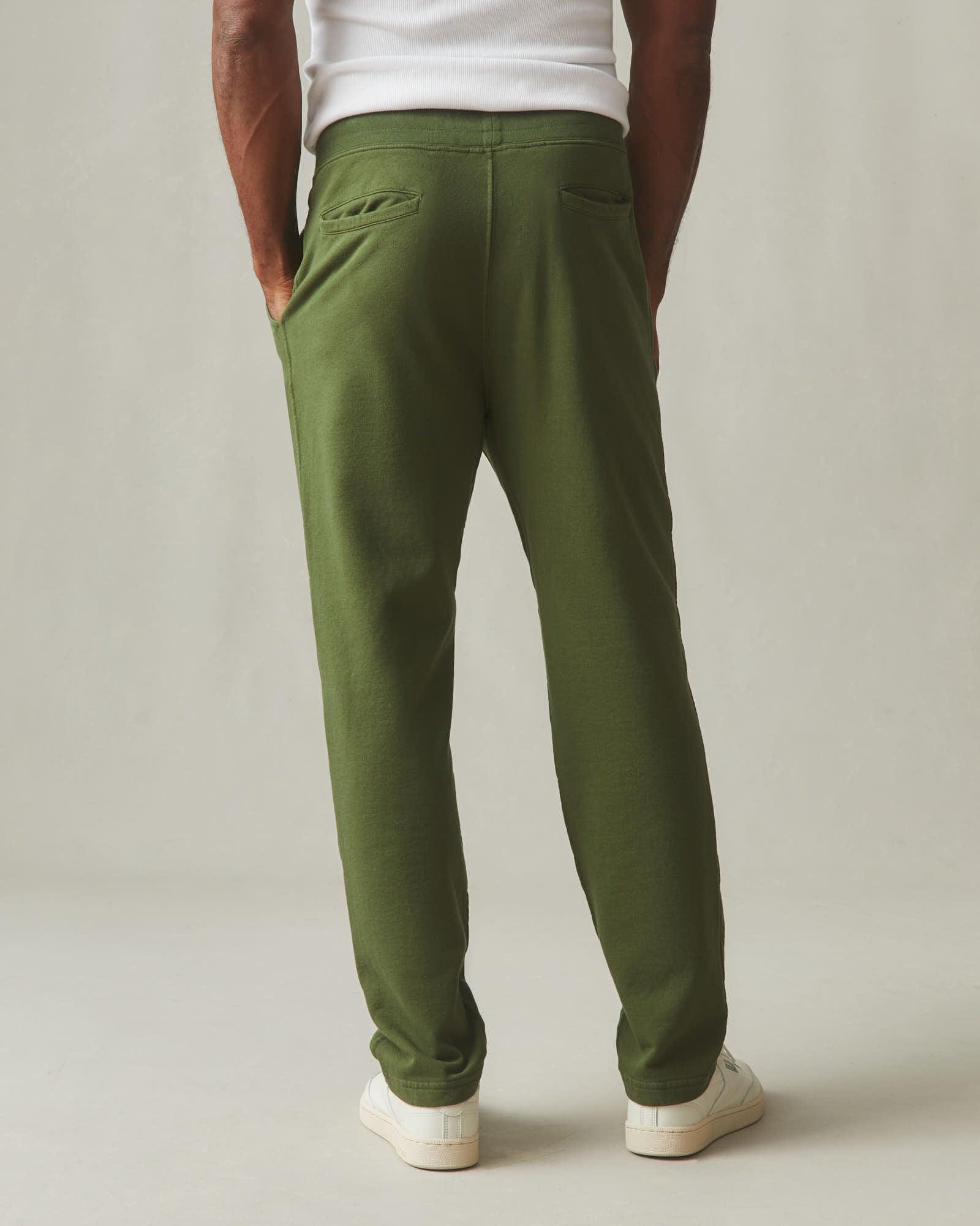 Men's French Terry Straight Pant - Chive Product Image