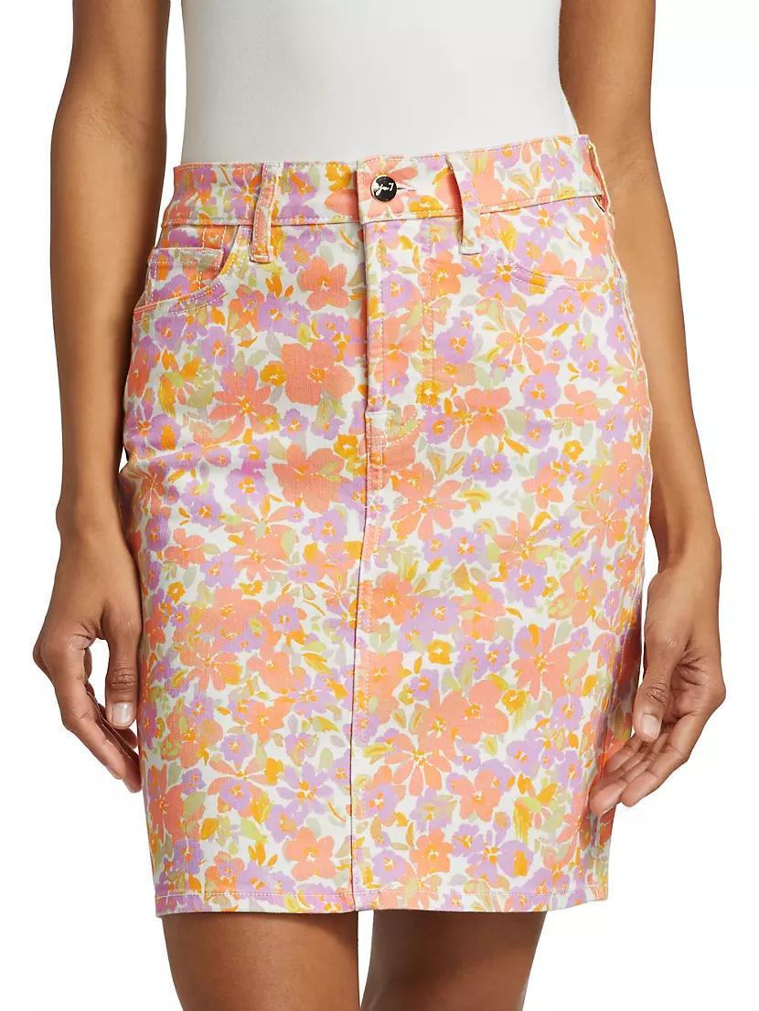 Denim Pencil Miniskirt Product Image