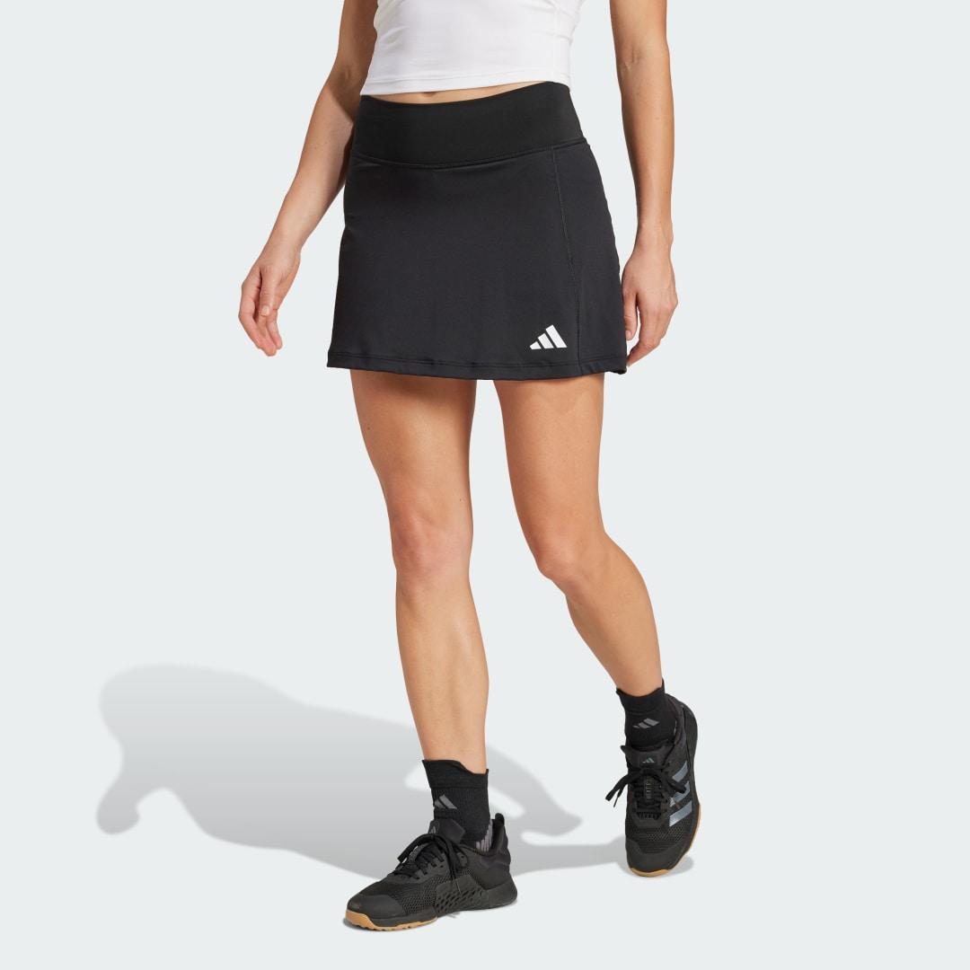 adidas Optime Skort With Integrated Bike Shorts Black XS Womens Product Image