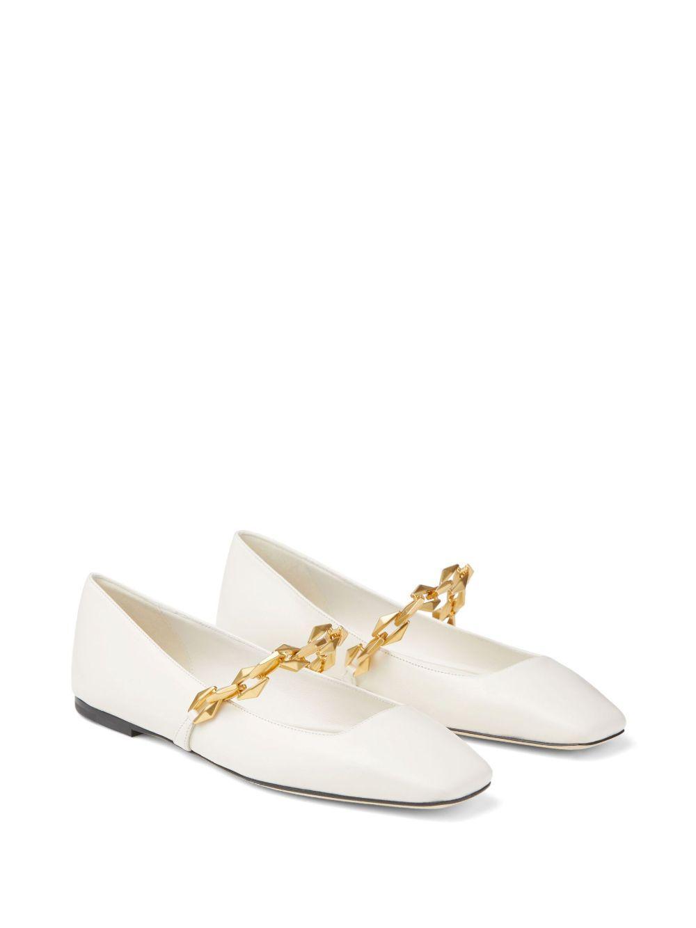 Diamond Tilda leather ballerina shoes Product Image