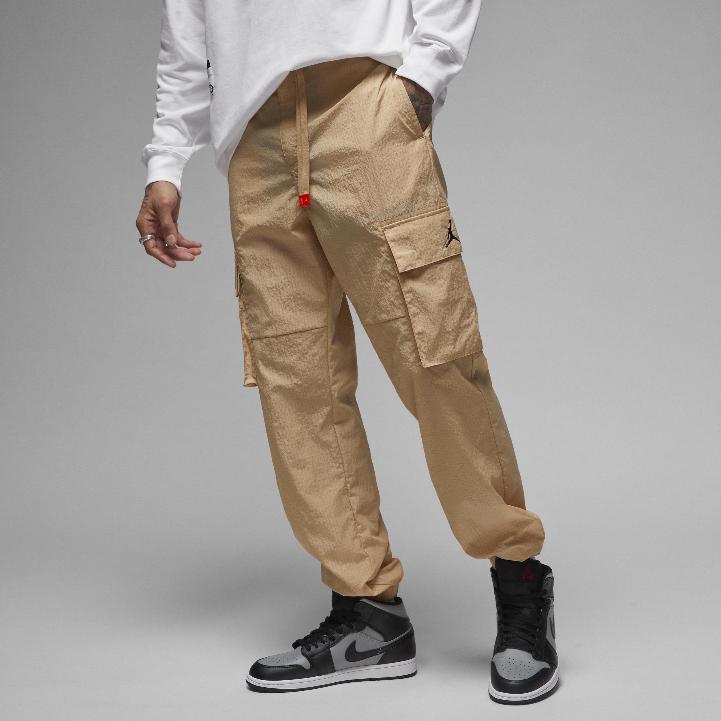 Jordan Mens Flight MVP Statement Woven Pants - Orange/Black Product Image