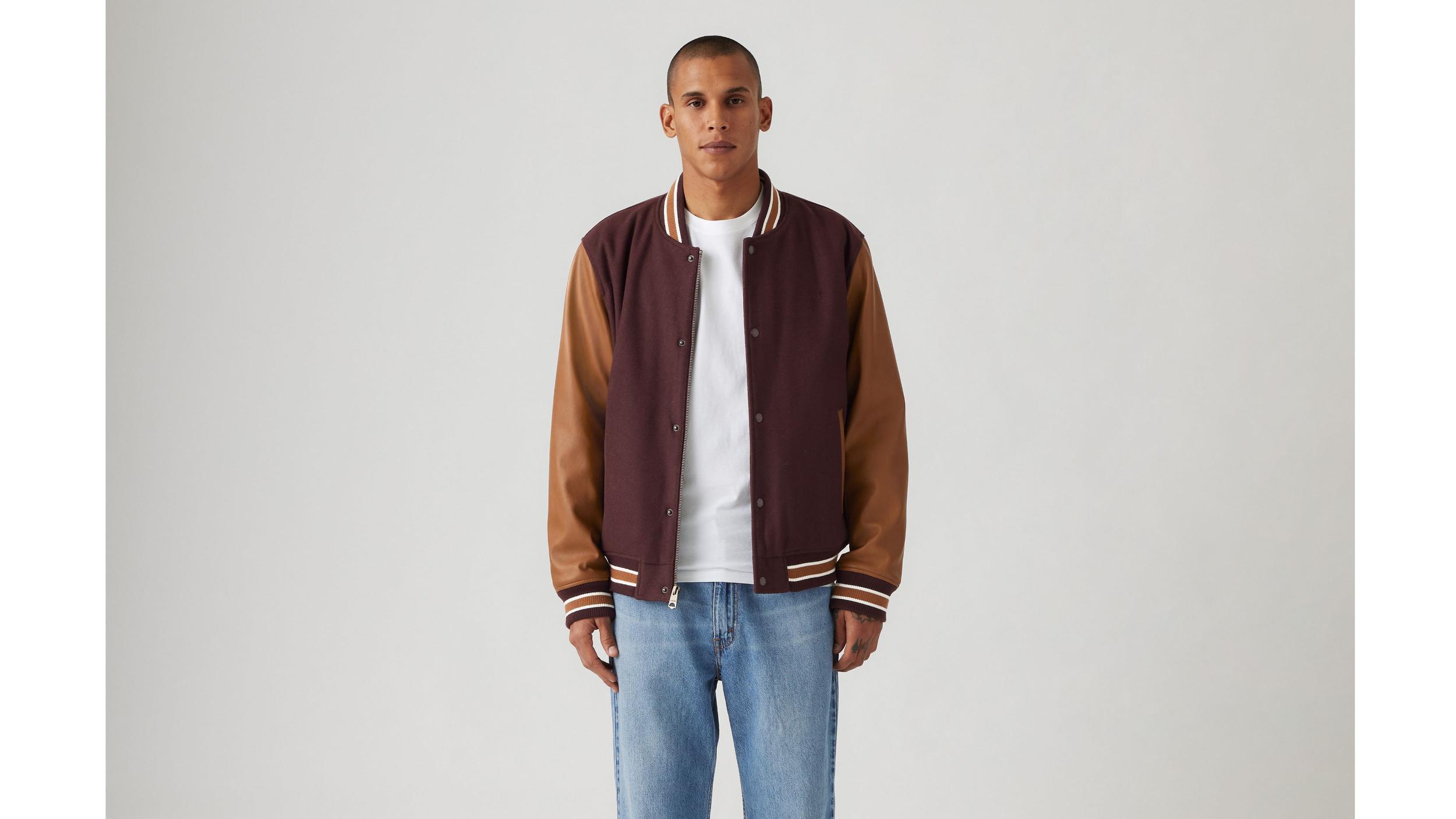 Mixed Media Varsity Jacket Product Image