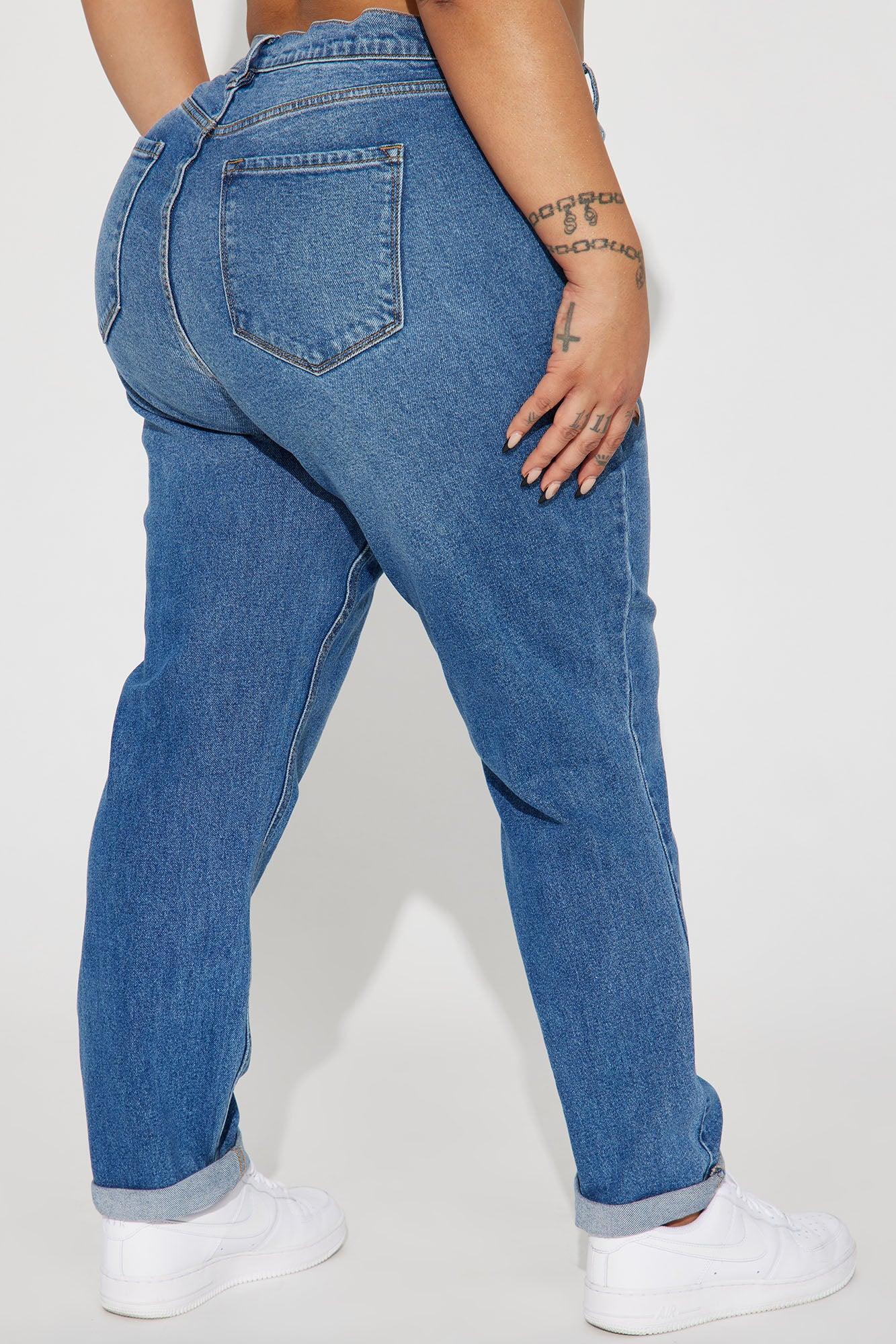 I Got It From My Mama Jeans - Medium Wash Product Image