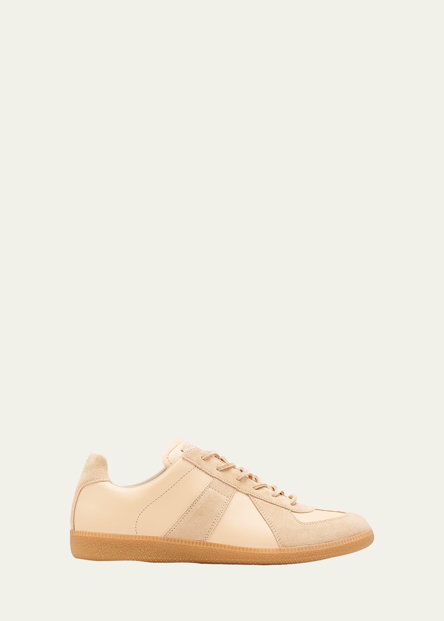 Mens Replica Low-Top Leather Sneakers Product Image