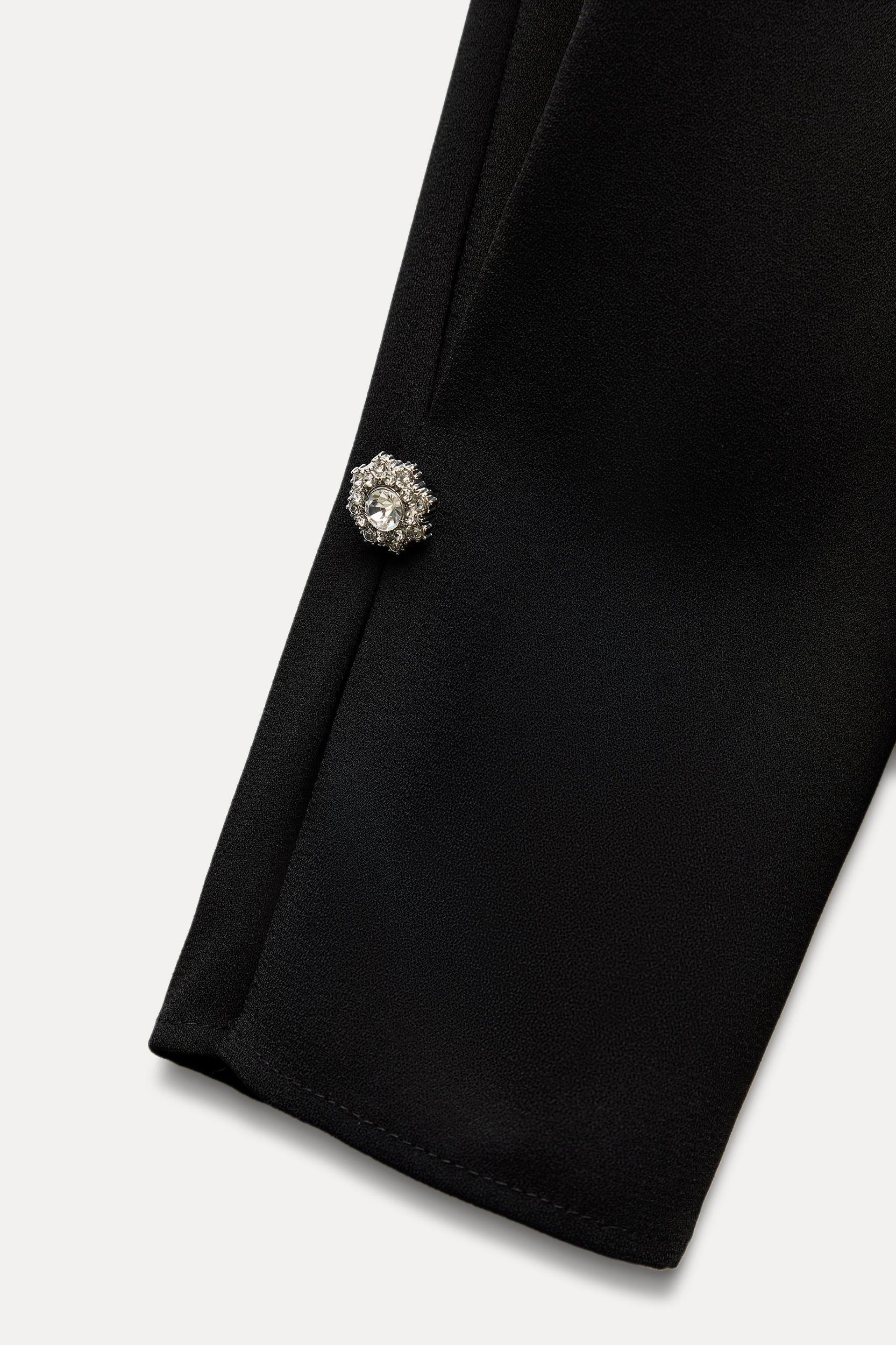 BLOUSE WITH JEWEL BUTTON Product Image