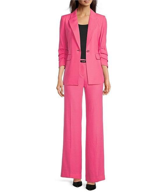Calvin Klein Belted Wide Leg Pants Product Image