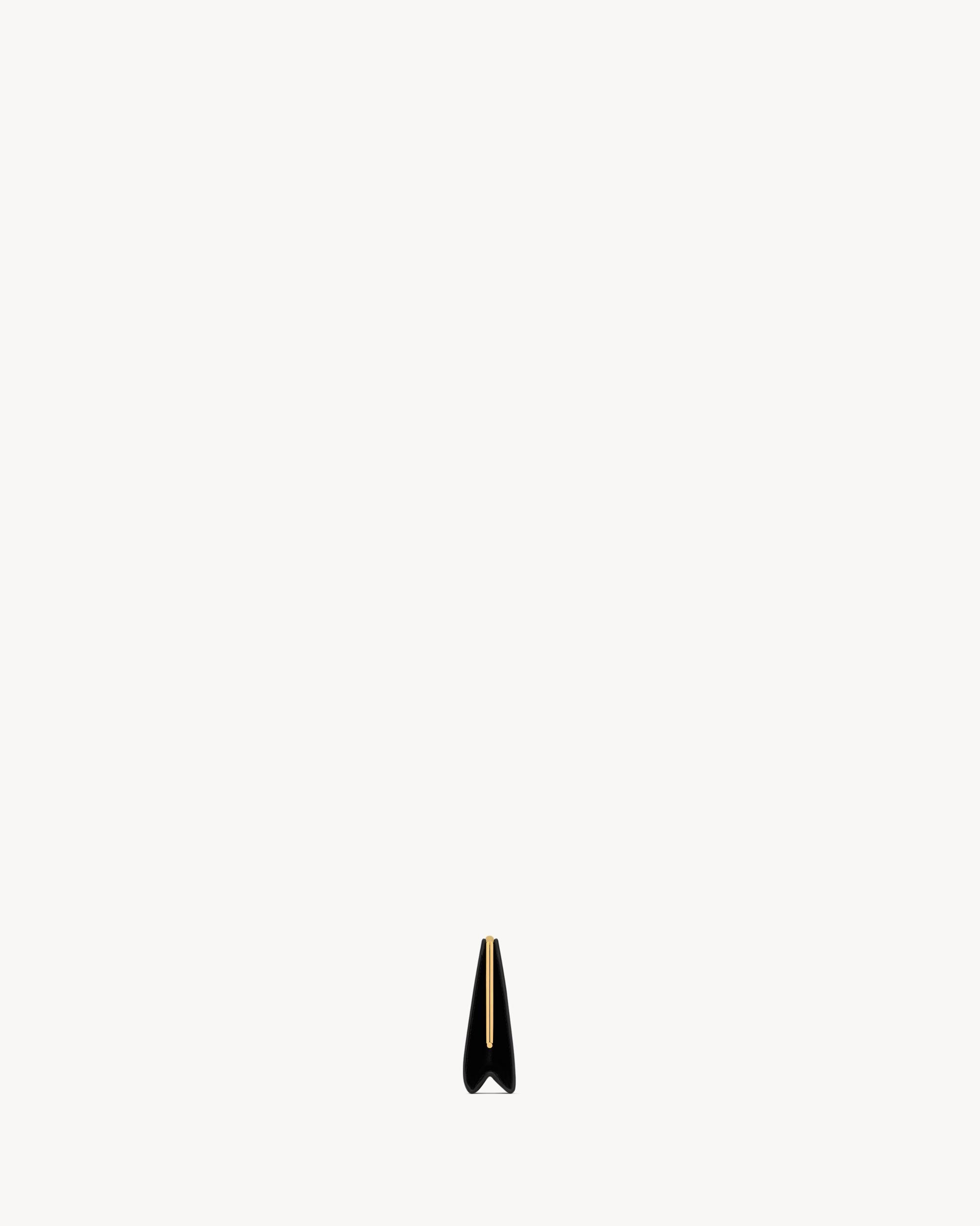 MIDNIGHT large clutch in smooth leather Product Image