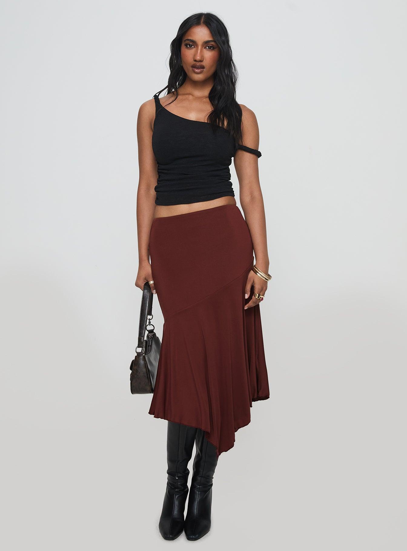 Messenger One Shoulder Top Black Product Image