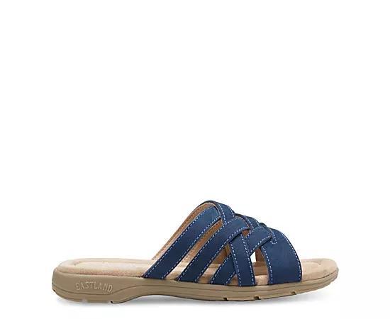 Eastland Hazel Women's Leather Slide Sandals, Size: 9, Light Blue Product Image